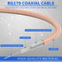 3G 3ft 75 RG179 (4-Pack) 3G-SDI 4K Superbat HDSDI SDI BNC Cable Ohm BNC Male Connector Coax Cable for Camera Monitor
