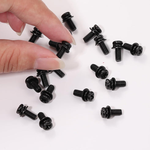 Impnit 20 M4x10mm 75x75mm 100x100mm M4 10mm PCS Vesa Screws, VESA Compatible TV/Monitor Wall Mount Screws