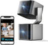 Aurumbach Dual Lens Security Camera Indoor 5G/2.4G WiFi, 2K+2K Pet Camera with Pan