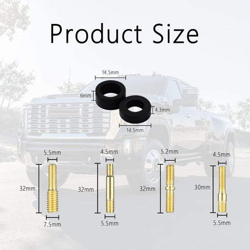 CXCCOI 12PCS Car Antenna Adapter,Sturdy and Durable Universal Antenna Adapter Kit Car Accessories Compatible
