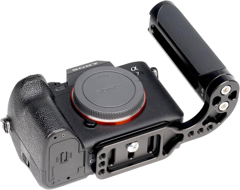 FOEASY Foto4easy Universal Camera Side Handle Grip with Arca Swiss Plate for Canon Nikon Sony Fujifilm DSLR Camera