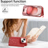 KYFSJPT 12/12 Pro(6.1") Crossbody Wallet Case for iPhone with Detachable Strap - PU Leather Flip Folio with Card Slots