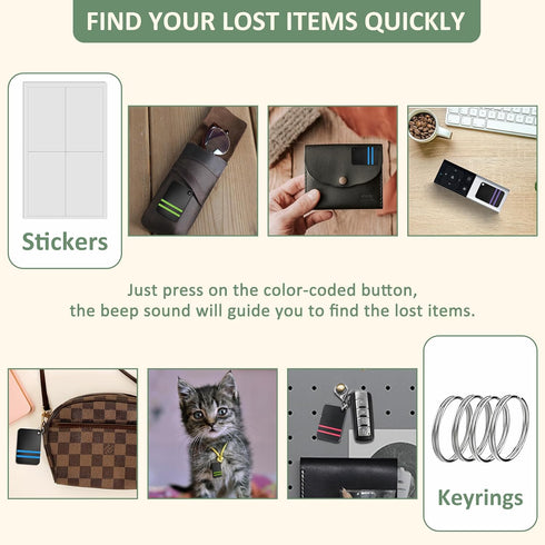 Key Finder, Midlocater 85dB+ Remote Finder Item Tracker RF Locator with Sound, 131ft Working Range for Keys, Wallets
