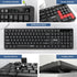 Hofotek 90% Silent Wireless Keyboard and Mouse Combo, Less Noise, Full Size Numpad, Ultra Slim, Quiet & Soft Touch