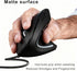 ROCK&ROWN Cable,6 Buttons,6400 Wired Ergonomic Mouse,Vertical Mouse with Nylon-Braided Adjustable DPI,Silent Mouse