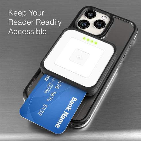Black ENCASED Magnetic Case for Square Reader 2nd Gen (Contactless & Chip) - Compatible with MagSafe.