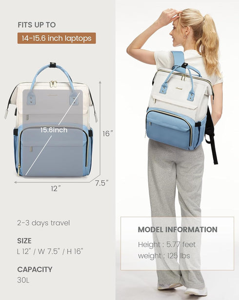 Backpack Backpacks Backpack 15.6-Inch LOVEVOOK Laptop for Women Fashion Business Computer Travel Bags Purse Doctor