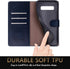 SUANPOT Leather Wallet Case for Samsung Galaxy S10+ /S10 Plus 6.4, RFID Blocking, Shockproof Flip Folio Cover