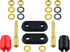 onelinkmore 2-Way Banana Plug Jack Socket Binding Post Video Speaker Terminal Connectors Dual Insulated Terminal Binding Post 4mm Banana Plug Female Socket Connector for Power Amplifier Pack of 2…