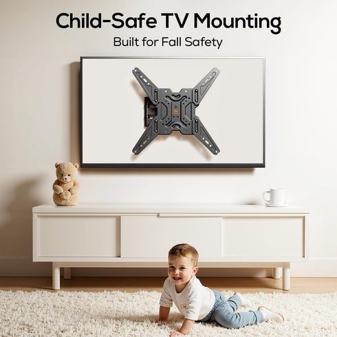 IWORKBOARD 65 55 50 43 inch inch 32-65 77 lbs, 400x400mm, Full Motion Corner TV Wall Mount for TVs - Articulating