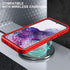 Red/Black Samsung Galaxy S20 Case with 2Pcs Self Healing TPU Screen Protector & Camera Lens Protector, Military Grade