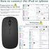 UrbanX Bluetooth Rechargeable Mouse for ASUS Vivobook X712DA-202.MV Laptop Bluetooth Wireless Mouse Designed for Laptop/PC/Mac/iPad pro/Computer/Tablet/Android Midnight Black