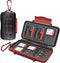 Kiorafoto 36 Slots Memory Card Holder Case Storage Protector Wallet for TF MSD Micro SD SDHC SDXC CF with Carabiner