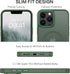 BENTOBEN iPhone 13 Pro Max Case, Dark Green Translucent Matte, Shockproof, MagSafe Compatible, 6.7" Protective Cover.