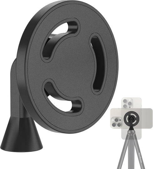 MINIFOCUS Magnetic Phone Tripod Mount Adapter with 1/4"-20 Screw Hole, Compatible with Magsafe
