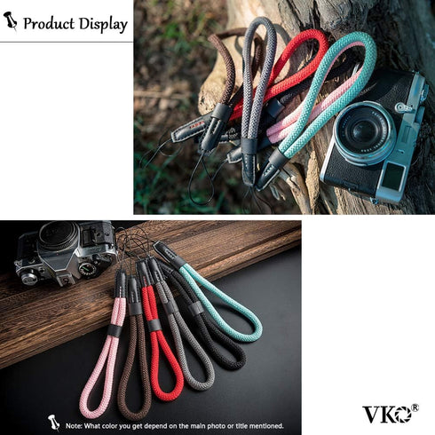 Green Soft Wrist Strap for Cameras - Comfortable Hand Strap for Small Devices