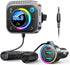 JOYROOM Bluetooth 5.3 FM/AUX Car Adapter, 3 Ports PD&QC 3.0 FM Transmitter for Car, Bass Boost, HD Calling, Enjoy Music