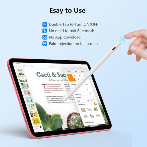 HOTLIFE Stylus Pen for iPad 10th & 9th Generation, Faster Charge for Apple Pencil, Compatible with iPad Pro & Mini