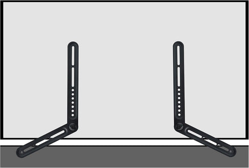 DYNAVISTA 22lbs(10kg) Soundbar Mount Sound Bar TV Bracket for Mounting Above or Under TV, Fits with Adjustable Long