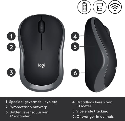 Logitech 910-002235 M185 Wireless Mouse