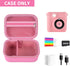 Universal Kids Camera Case Compatible for ESOXOFFORE/for GKTZ/for WEEFUN/for Anchioo/for MINIBEAR Instant Print Camera, Digital Video Cameras Bag for Photo Papers & Accessories-Pink