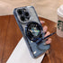 Fycyko Magnetic Case for iPhone 13 Pro Max, Blue Rhinestone Glitter, Shockproof Kickstand, Compatible with MagSafe
