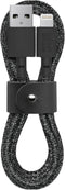 Native Union 4ft Belt Cable USB-A to Lightning - Durable Charging Cable with Leather Strap for iPhone 14, 13, 12