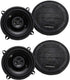 Hifonics Zeus 200 Watt 5.25 Inch 2 Way 4 Ohm Car Audio Coaxial Speakers, 2 Pack