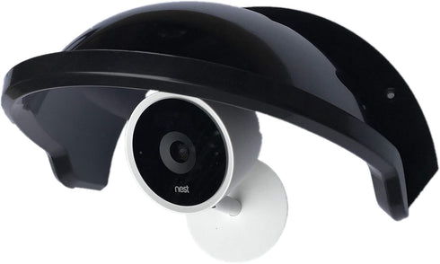 Universal Sun Rain Shade Camera Cover Shield for Nest/Ring/Arlo/Dome/Bullet Outdoor Camera - BLACK