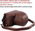 XEVN for Sony ZV-E10 Case, Premium PU Full Body Leather Camera Case Bag for Sony Alpha ZV-E10 with Shoulder Strap