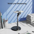 Cell Phone Stand for Recording, Height Adjustable Filming Phone Holder for Desk, 360 Degree Rotation Clamp Phone Stand,