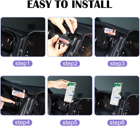 CHEAYAR Car Phone Holder Mount Compatible with Subaru WRX 2022 2023, Phone Mount Dash Clip WRX Accessories (C Style)