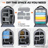 Professional Camera Backpack for DSLR SLR, Waterproof with Rain Cover, Large Capacity Photography Case, Black