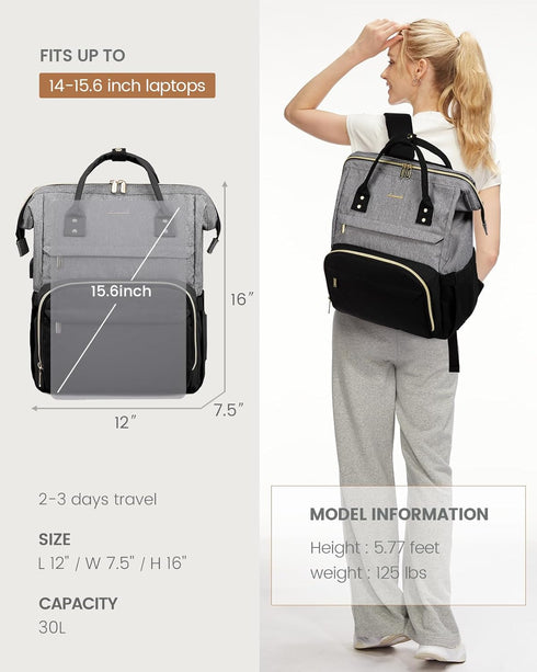 Backpack Backpacks Backpack 15.6-Inch LOVEVOOK Laptop for Women, Fashion Computer Purse, School Student Bookbag