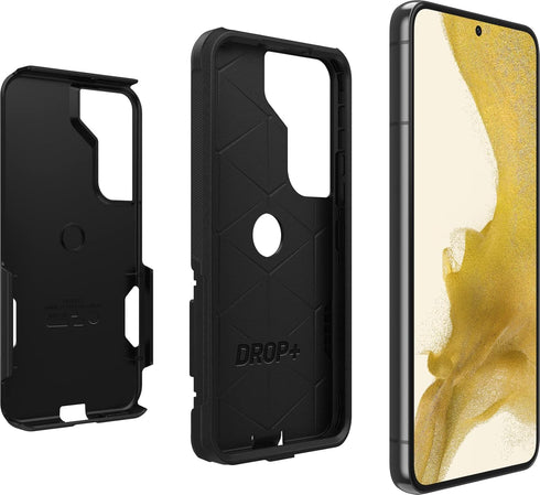OtterBox S22 Commuter Galaxy Series Case - Black, Slim & Tough, Pocket-Friendly, with Port Protection