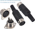 DIN 6 Pin Male Plug Solder Connector + Female Adapter Recessed Socket Panel Mount AV Adapter Set of 2