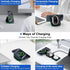 Magnetic Wireless Charging Station for iPhone MagSafe Charger, 3 in 1 Foldable Charger Dock for Travel, Wireless