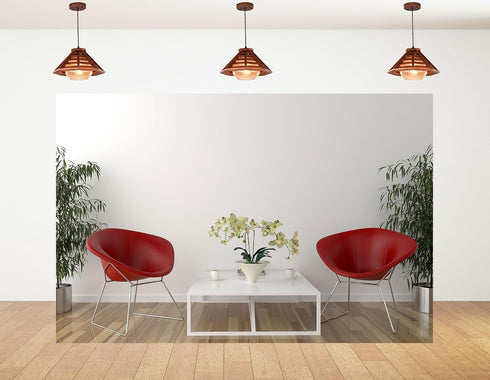 KeyWork 9x6ft Modern Red Accent Chairs Backdrop Contemporary Interior Photography Background for Minimalist