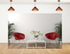 KeyWork 6x4ft Modern Red Accent Chairs Backdrop Contemporary Interior Photography Background for Minimalist