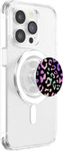 Rainbow Leopard Cheetah Black PopSockets PopGrip for MagSafe