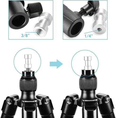 SLOW DOLPHIN Camera Flash Speedlite Mount Swivel Light Stand with Umbrella Bracket Holder (2 PCS)