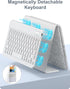Hamile iPad 9th Generation Case with Keyboard, 10.2 Inch Backlit Wireless Detachable Folio Cover with Pencil Holder