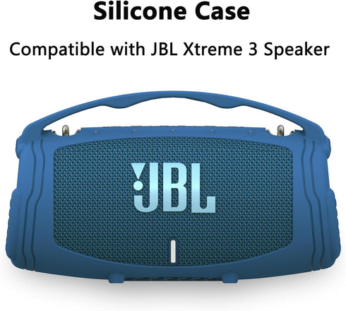 Silicone Cover Case Compatible with JBL Xtreme 3 Portable Bluetooth Speaker, Soft Skin Sleeve for JBL Xtreme 3 Bluetooth Speaker(Blue Case for Xtreme 3)