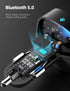 Nulaxy Bluetooth FM Transmitter for Car, Dual USB Charging Adapter with Hands-Free Calling and 7 Colors LED