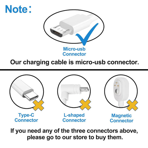 JJMASEE 2Pack 20FT Power Extension Cable for Wyze Cam V3/V4/OG/V3 Pro, Arlo, Eufy, SimpliSafe, Blink (White)