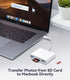 USB C SD Card Reader: For Mac/MacBook/iPad/iPhone 15 Pro WNXSLOAD with Dual Card Slots & USB Ports, 4 in 1 Memory Card
