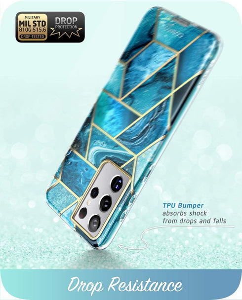 i-Blason Cosmo Series Case for Samsung Galaxy S21 Ultra 5G, Slim Stylish Protective Case Without Screen Protector