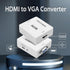 YAODHAOD 1080P HDMI to VGA Adapter, Mini Vga Adapter Box Steadily Convert Full HD Audio Video Support HDTV PC, Laptop