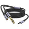 MOSWAG USB C to 6.35mm 1/4 inch TRS Cable, Type C to 1/4 Audio Adapter for Google Pixel, Galaxy Note, Speakers
