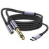 MOSWAG USB C to 6.35mm 1/4 inch TRS Cable, Type C to 1/4 Audio Adapter for Google Pixel, Galaxy Note, Speakers